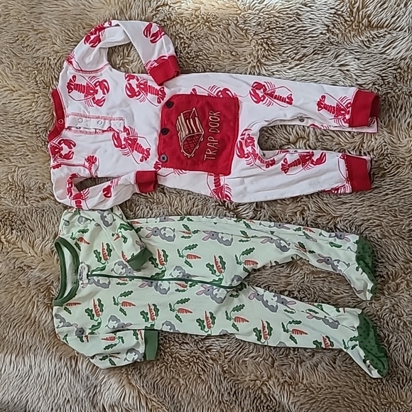 Leveret Other - Baby Toddler 18 Month Lobster Bunny Leveret Flap Jack Pajama Lot Boy Girl